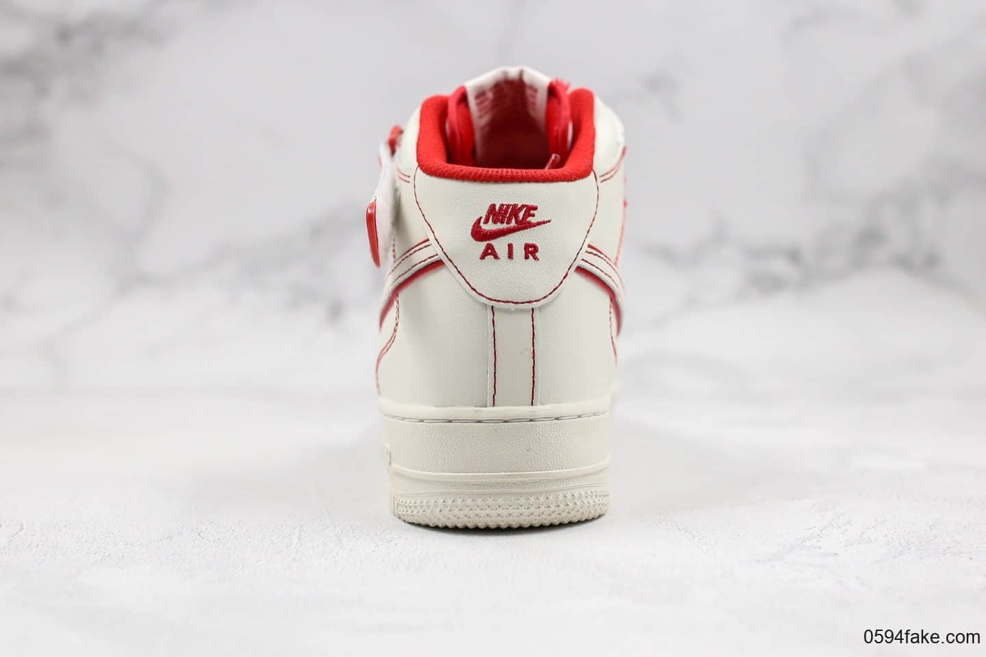 耐克Nike Air Force 1 '07 LV8公司级版本中帮AF1满天星红白配色原楦头原纸板原盒配件 货号:AA1118-010