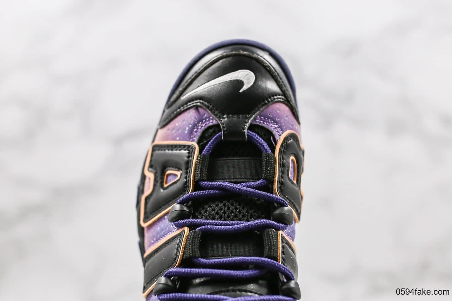 耐克Nike Air More Uptempo ’96 OG纯原版本皮蓬大R高街篮球鞋星空紫云配色原装级工艺 货号:553546-018