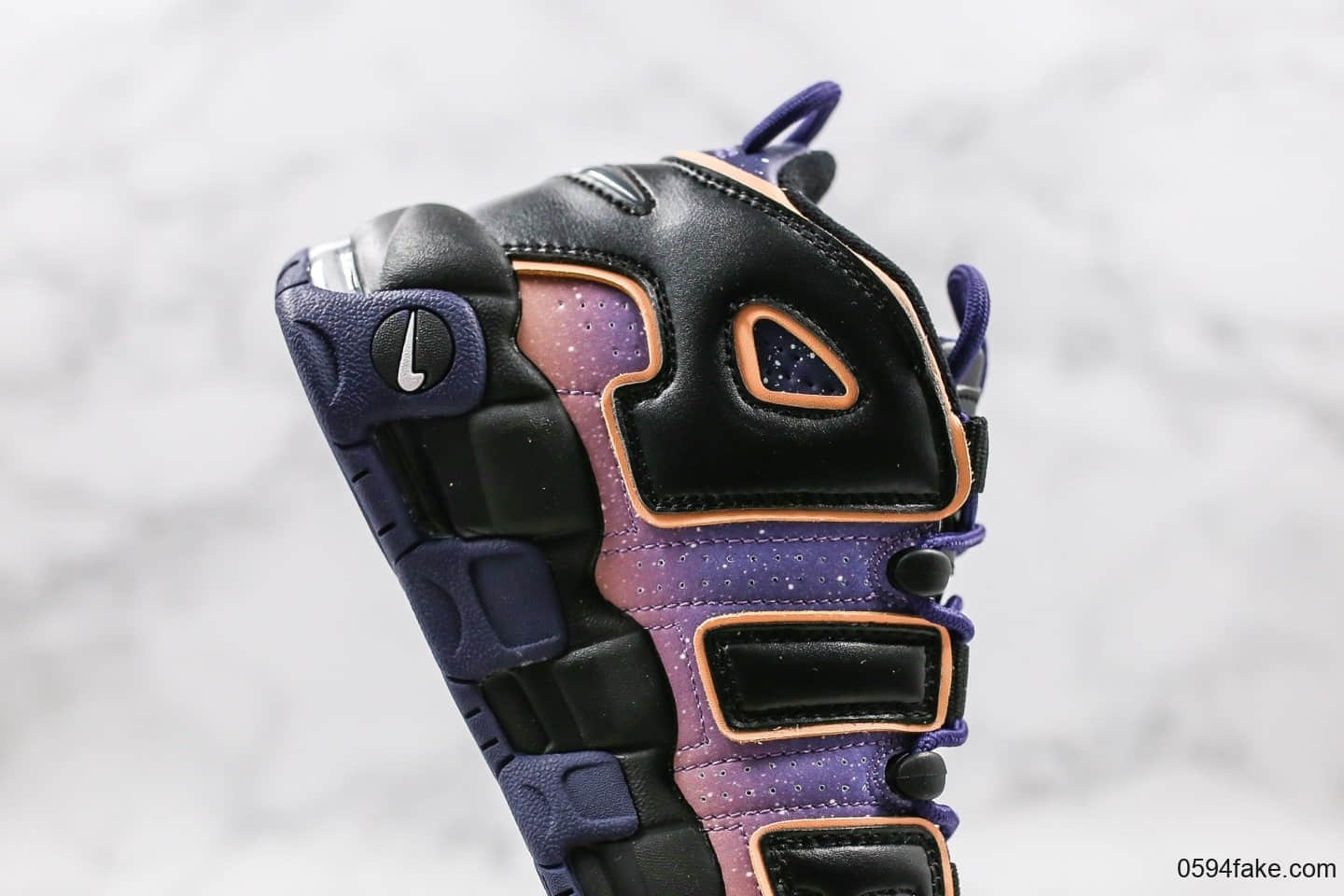 耐克Nike Air More Uptempo ’96 OG纯原版本皮蓬大R高街篮球鞋星空紫云配色原装级工艺 货号:553546-018