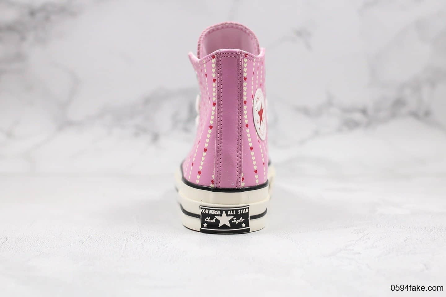 匡威converse 70s情人节限定2020年love fearlessly公司级版本爱心皮面粉色原厂硫化大底双围条正确硅蓝中底