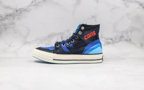 匡威Converse Chuck 70 E260 Hi纯原版本高帮篮球鞋黑蓝柑配色内置原厂大底原楦头纸板打造 货号:166321C