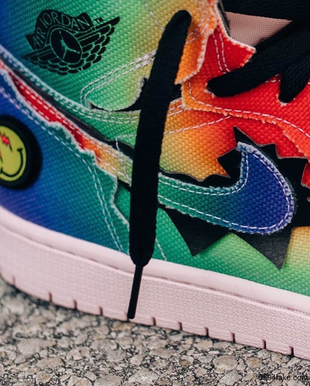 J Balvin x Air Jordan 1惊艳亮相!渐变彩色扎染鞋面吸睛度爆棚!