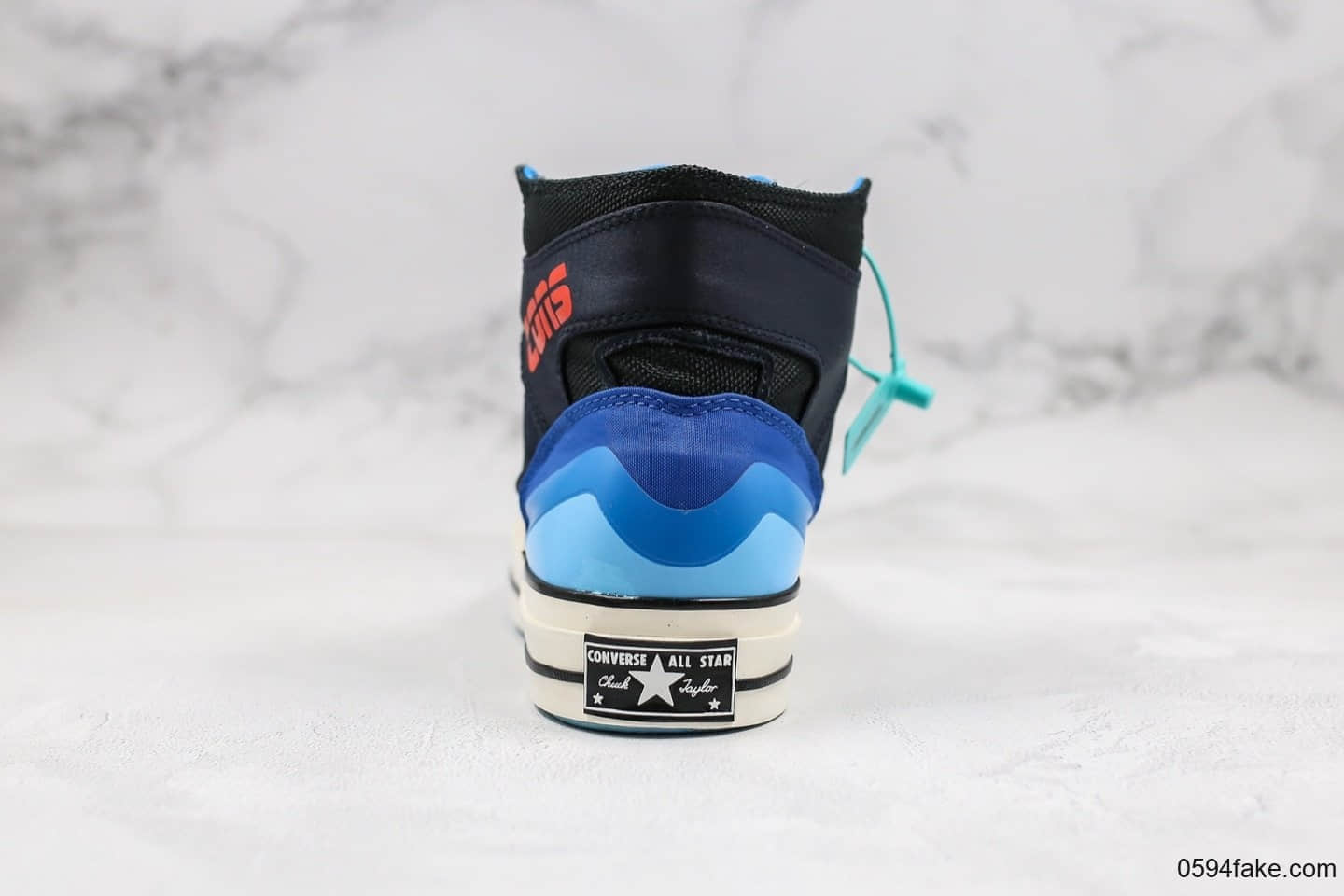 匡威Converse Chuck 70 E260 Hi纯原版本高帮篮球鞋黑蓝柑配色内置原厂大底原楦头纸板打造 货号:166321C