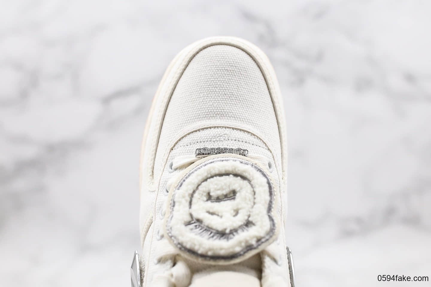 耐克Travis Scott x Nike Air Force 1纯原版本联名款低帮空军一号换钩米白配色正确3M反光内置气垫原盒原标 货号:AQ4211-101