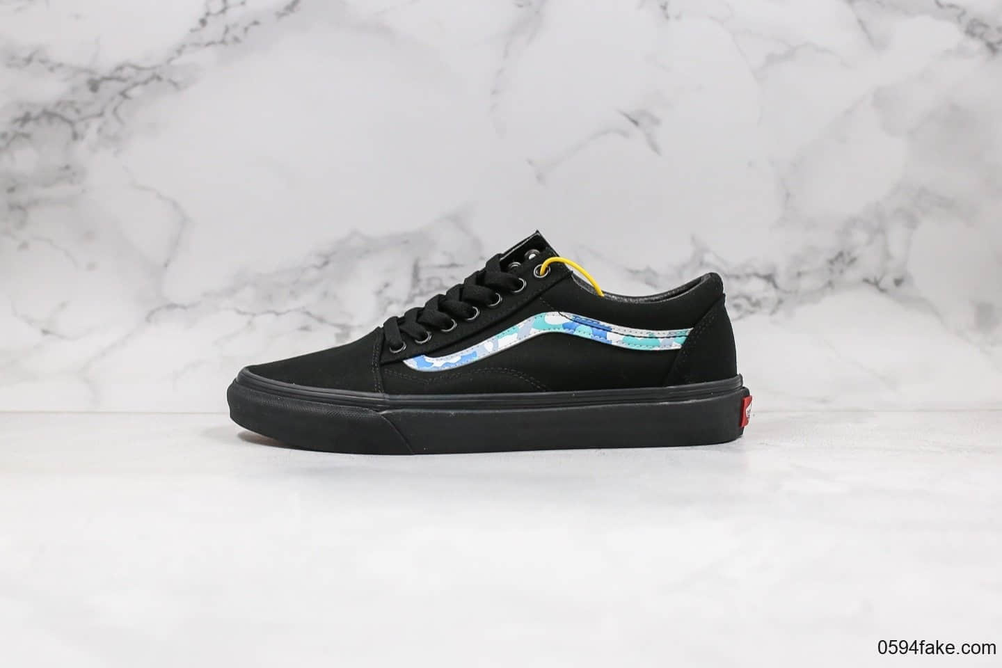 万斯Vans Old Skool Pro公司级版本春季新款黑武士低帮迷彩条纹原厂硫化大底内置钢印 货号:YJ78