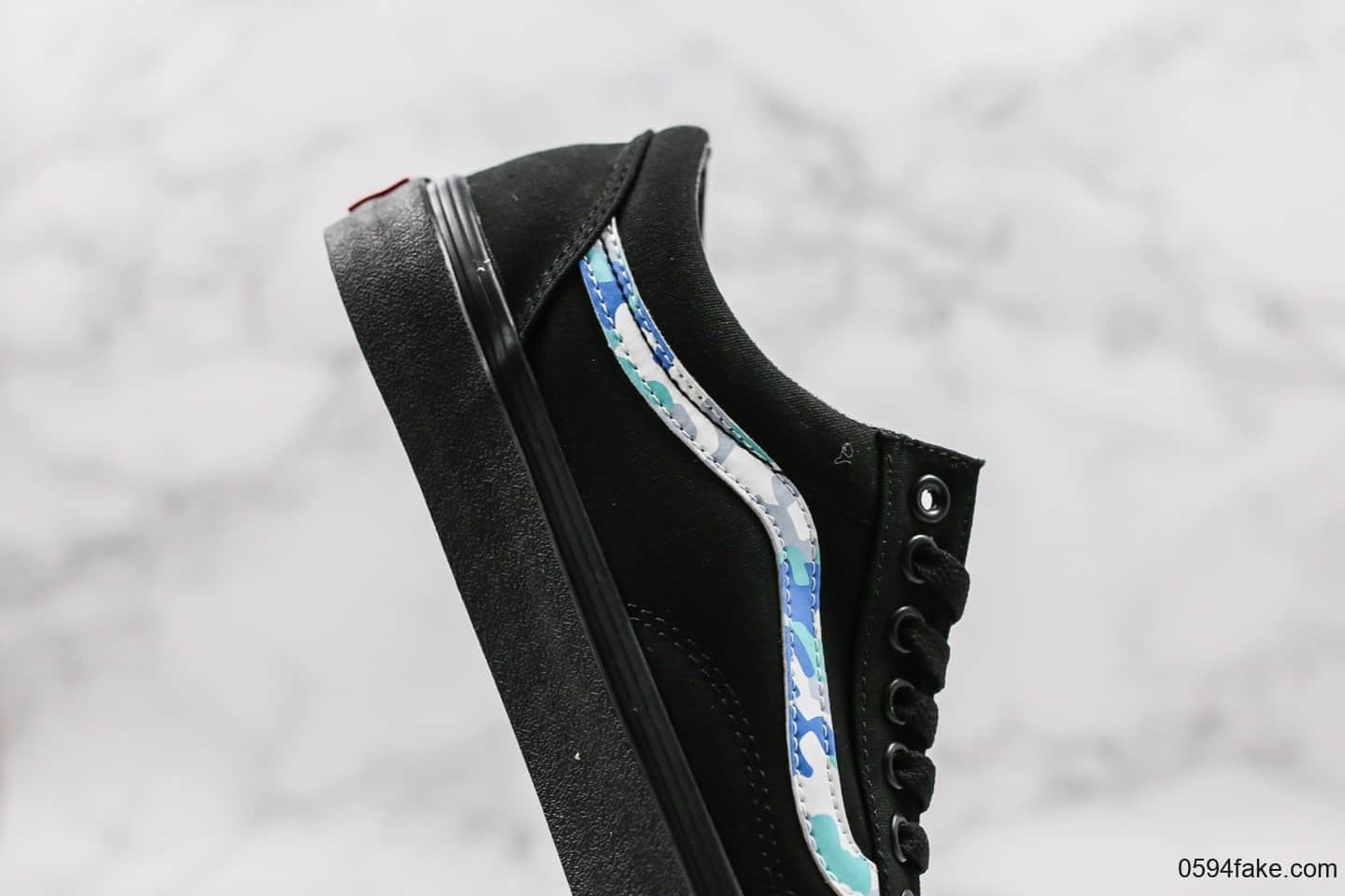 万斯Vans Old Skool Pro公司级版本春季新款黑武士低帮迷彩条纹原厂硫化大底内置钢印 货号:YJ78