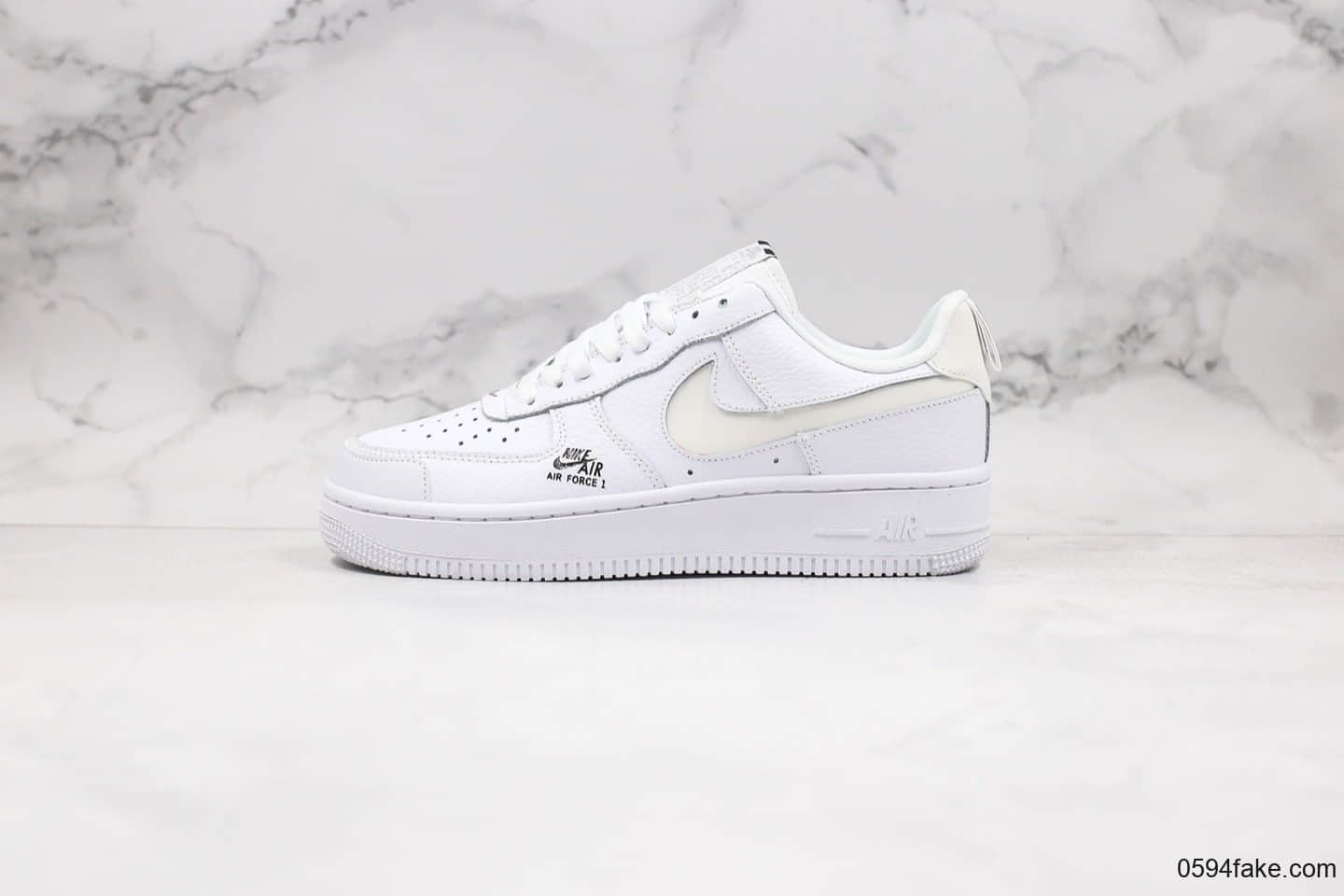 耐克Nike Air Force 1 Low 07纯原版本低帮空军一号侧边小LOGO白色内置全掌Sole气垫原盒原标 货号:CV3039-100