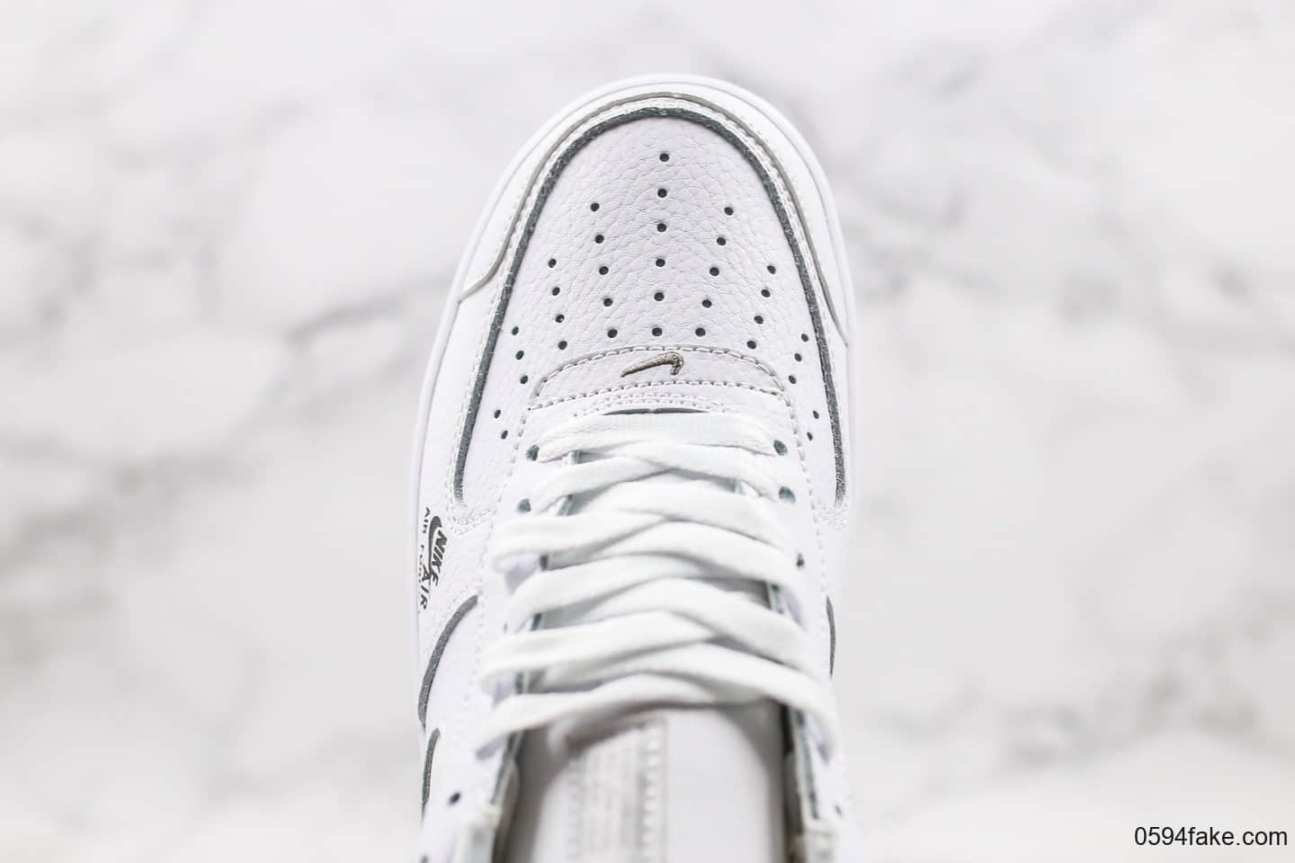 耐克Nike Air Force 1 Low 07纯原版本低帮空军一号侧边小LOGO白色内置全掌Sole气垫原盒原标 货号:CV3039-100