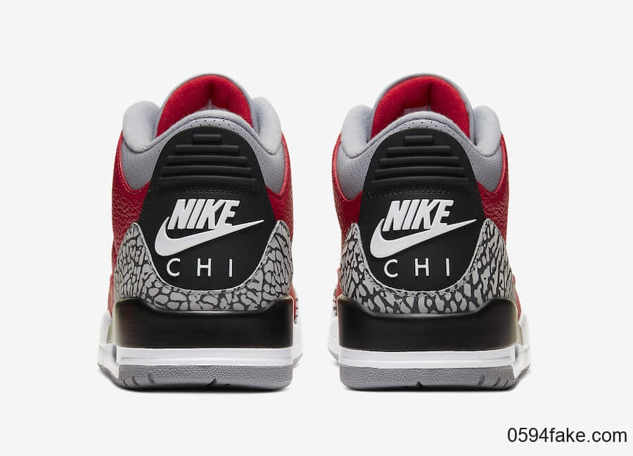 AJ3红水泥芝加哥专属特殊版本曝光!气质出众! 货号:CU2277-600