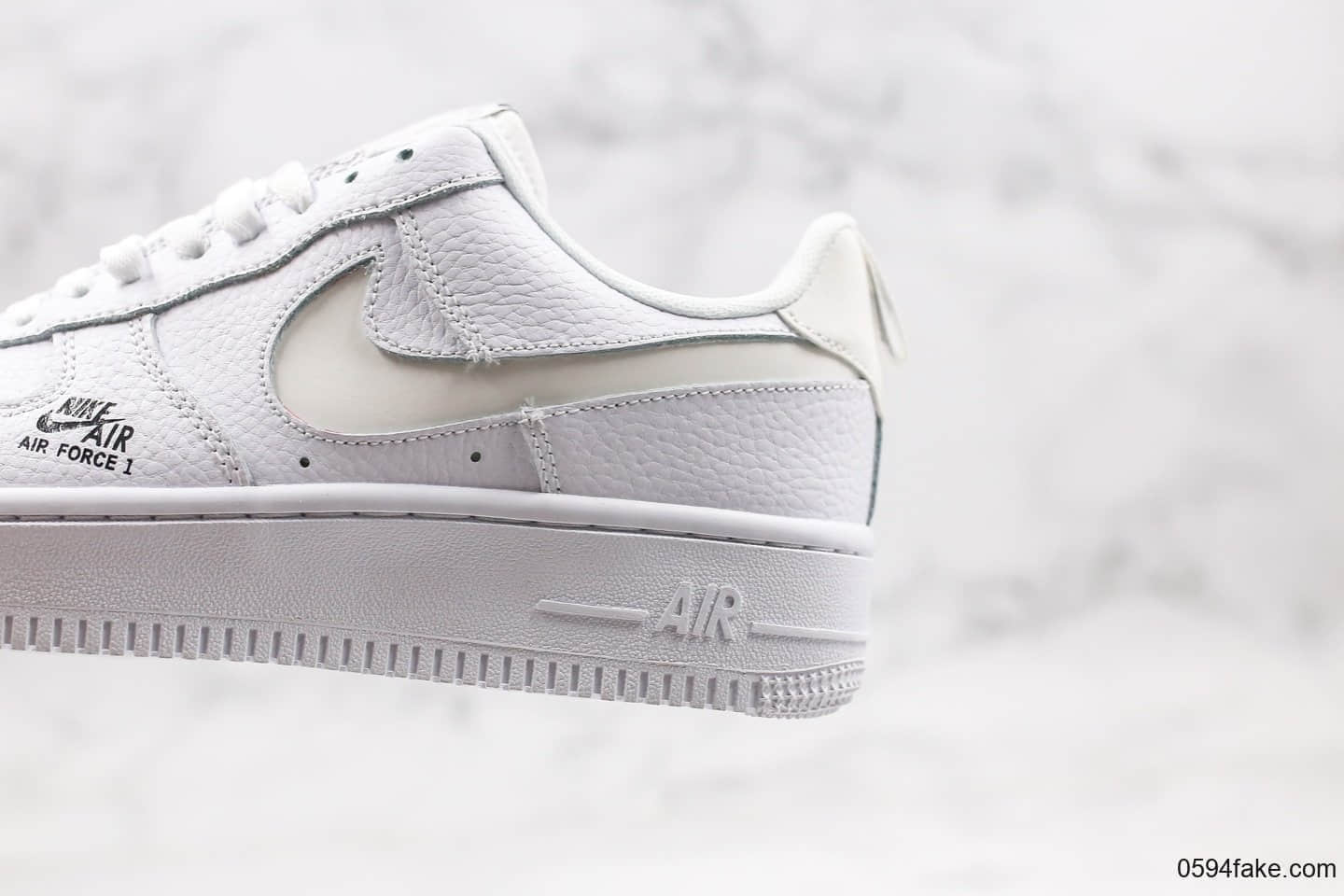 耐克Nike Air Force 1 Low 07纯原版本低帮空军一号侧边小LOGO白色内置全掌Sole气垫原盒原标 货号:CV3039-100