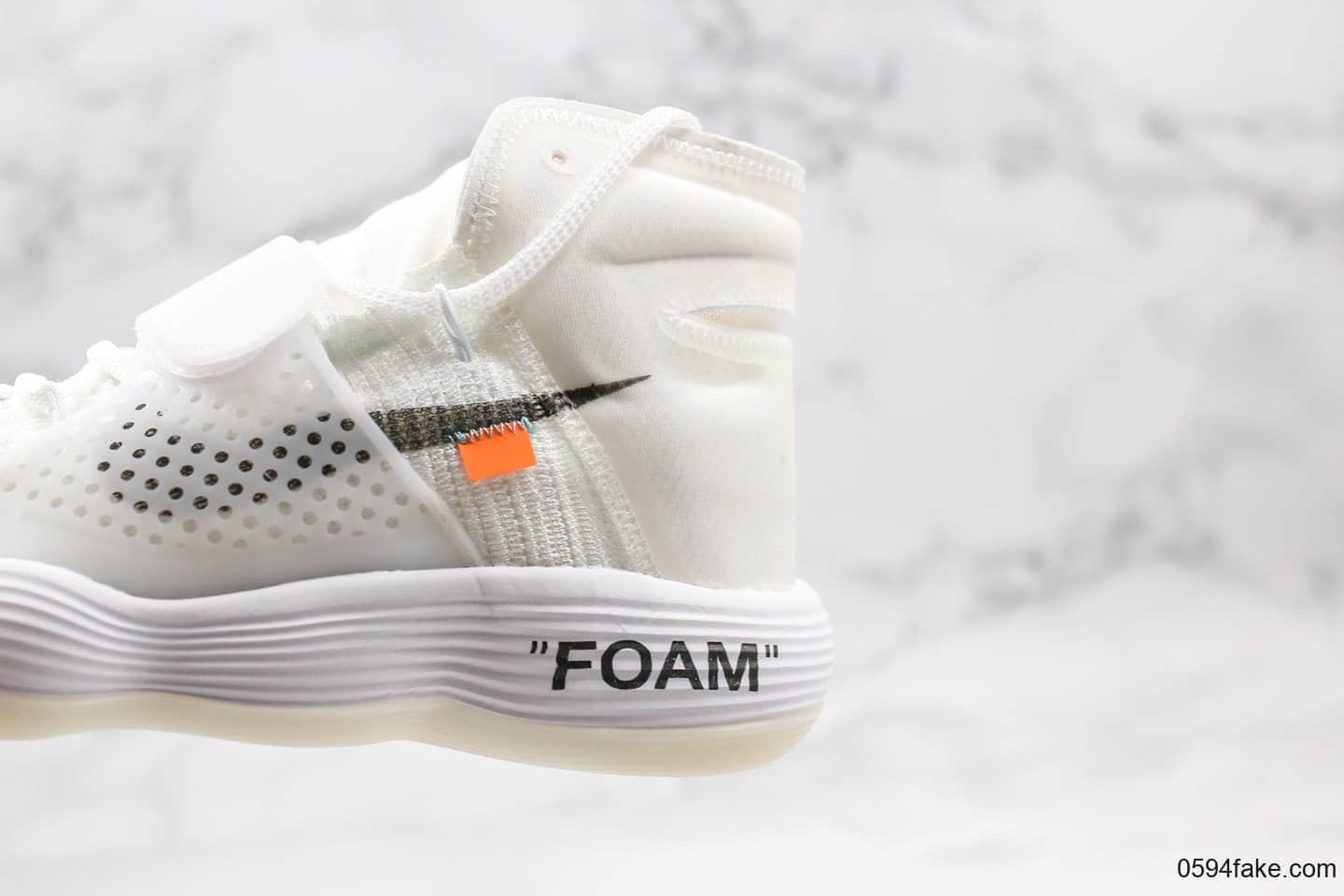 耐克Nike REACT Hyperdunk 2017 x Off-White纯原版本联名款大吕布白色原档案数据开发原盒原标配件齐全支持实战 货号:AJ4578-100