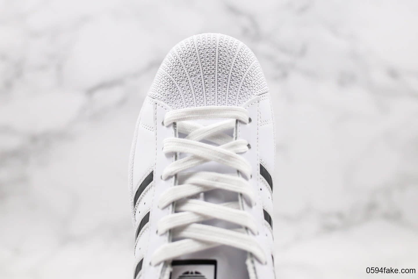 阿迪达斯Adidas Superstar纯原版本三叶草贝壳头白黑原厂蓝色软底原档案数据开发 货号:G27809