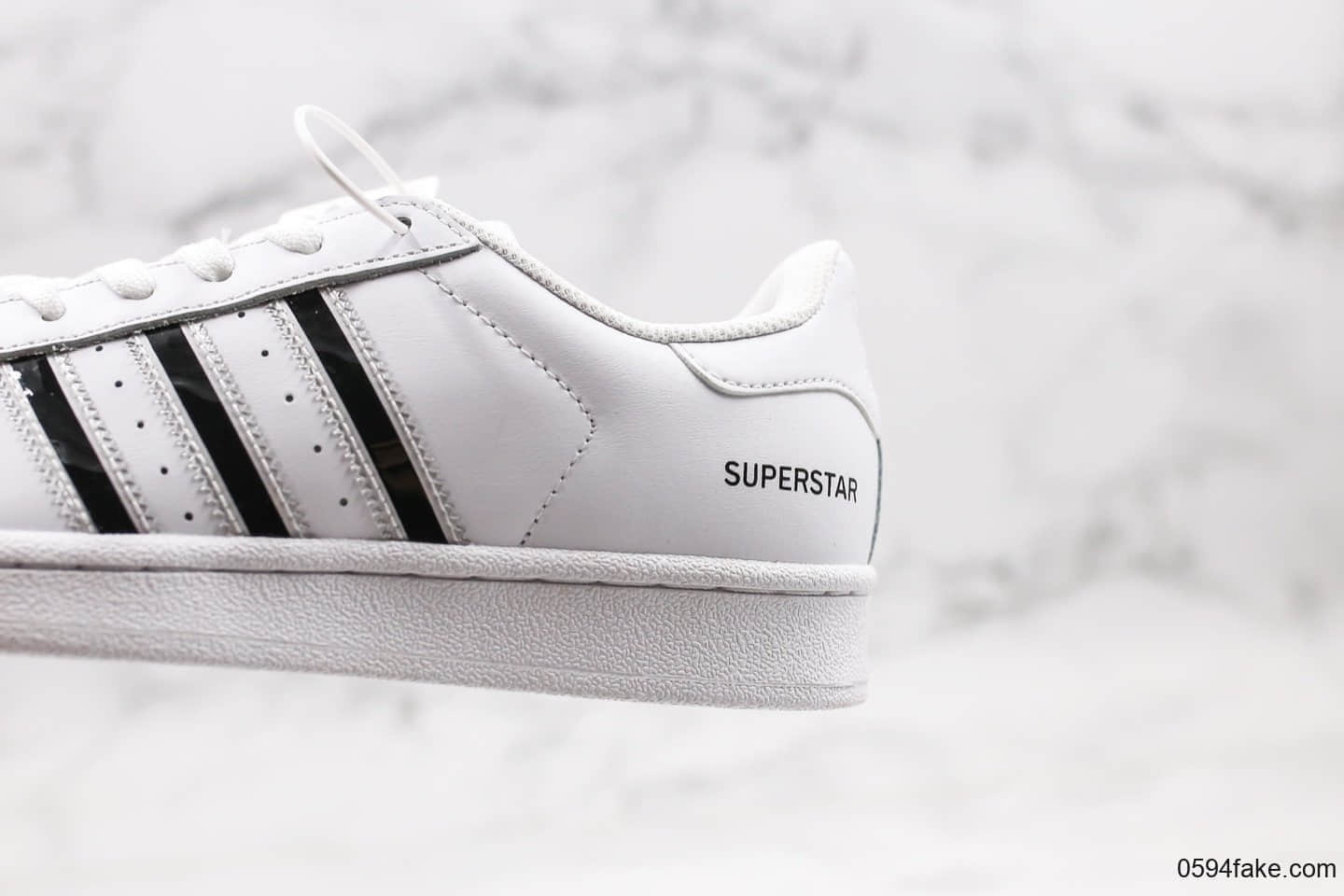 阿迪达斯Adidas Superstar纯原版本三叶草贝壳头白黑原厂蓝色软底原档案数据开发 货号:G27809