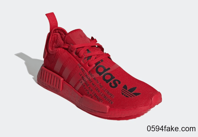 抢眼大红！adidas NMD R1 新配色即将发售！ 货号：FX4358