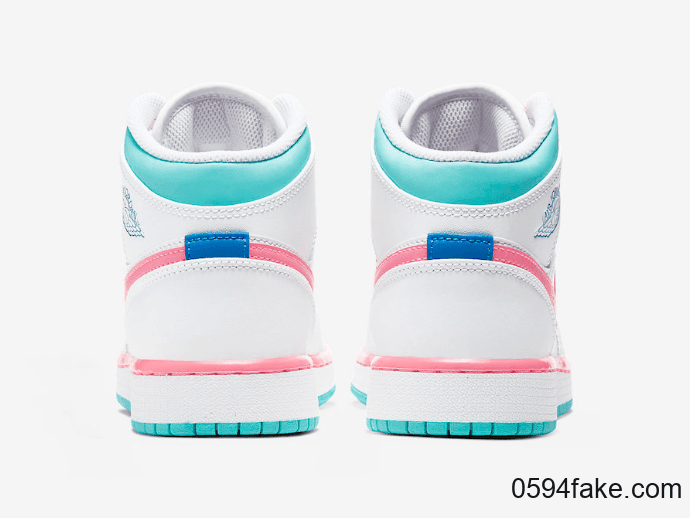 清新春日气息!全新Air Jordan 1 Mid即将发售! 货号:555112-102