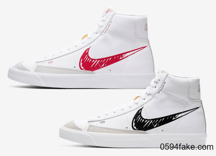 手稿设计Nike Blazer Mid 77曝光!两款配色你更中意哪一款?