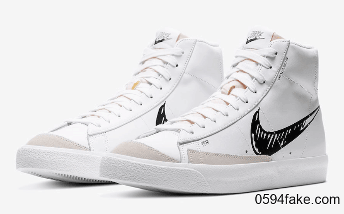 手稿设计Nike Blazer Mid 77曝光!两款配色你更中意哪一款?