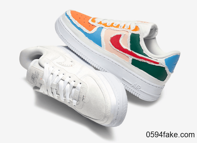 可撕AF1!玩味十足趣味满满! 货号:CJ1650-101