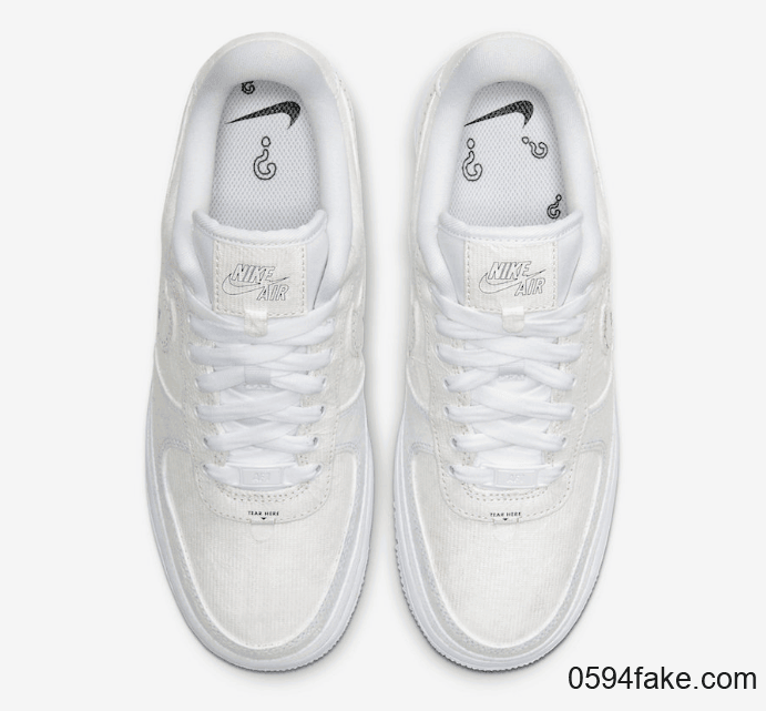 可撕AF1!玩味十足趣味满满! 货号:CJ1650-101