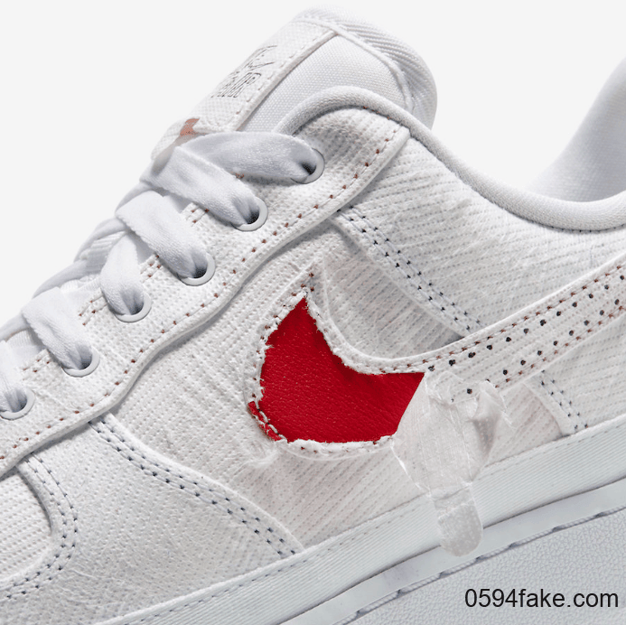 可撕AF1!玩味十足趣味满满! 货号:CJ1650-101