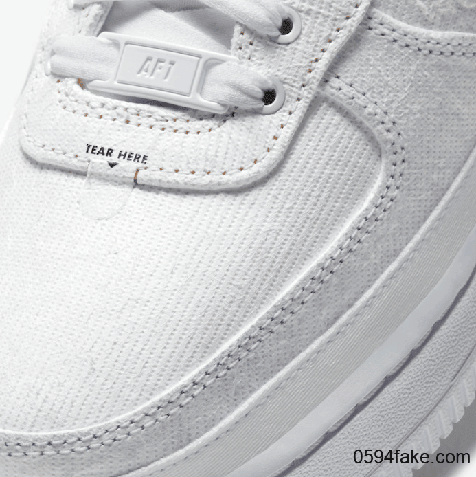 可撕AF1!玩味十足趣味满满! 货号:CJ1650-101