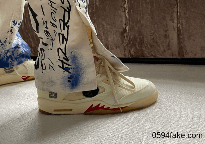 Virgil亲晒OW x AJ5“Sail”!颜值赛高! 货号:CT8480-100