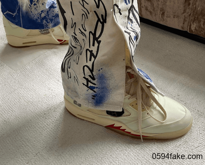 Virgil亲晒OW x AJ5“Sail”!颜值赛高! 货号:CT8480-100