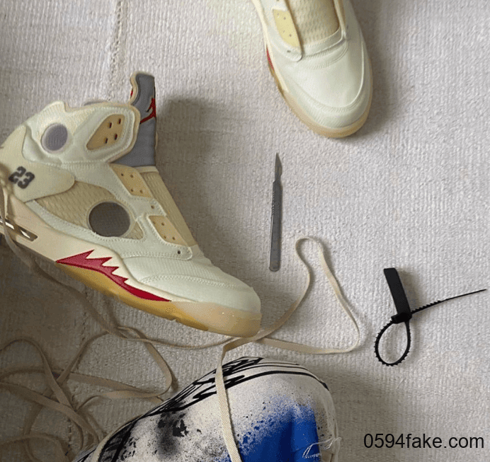 Virgil亲晒OW x AJ5“Sail”!颜值赛高! 货号:CT8480-100