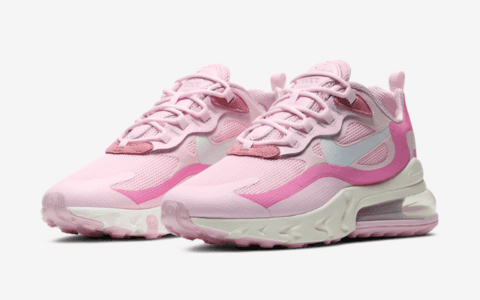 少女粉色调!全新Air Max 270 React即将发售! 货号:CZ0364-600
