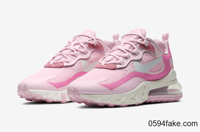少女粉色调!全新Air Max 270 React即将发售! 货号:CZ0364-600