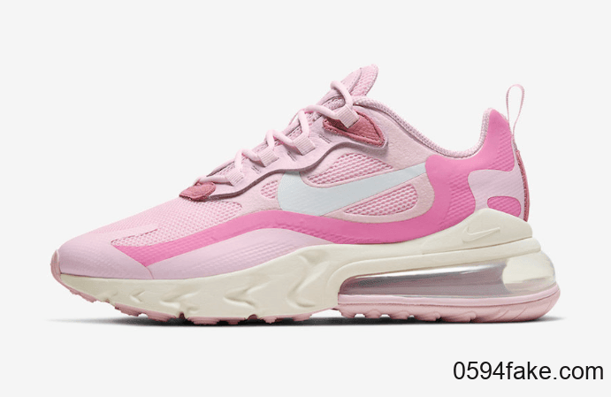 少女粉色调!全新Air Max 270 React即将发售! 货号:CZ0364-600