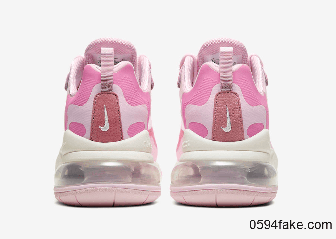少女粉色调!全新Air Max 270 React即将发售! 货号:CZ0364-600