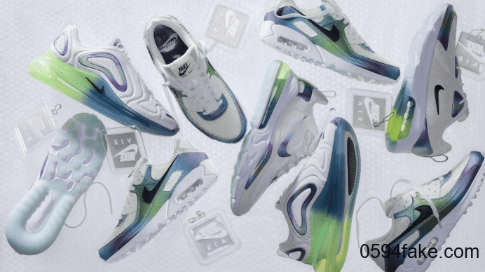 彩虹气泡渐变!Nike Air Max Bubble Pack套装月底发售!