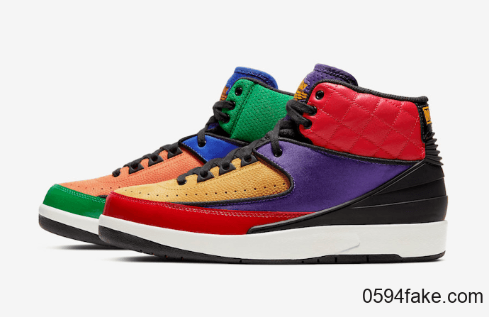 高规格制作!Air Jordan 2 WMNS“ Multicolor”释出官图! 货号:CT6244-600
