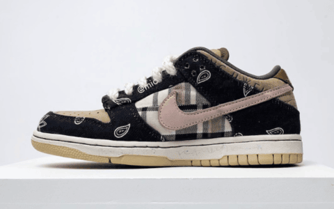 Travis Scott x Nike SB Dunk Low月底发售!细节满满! 货号:CT5053-001