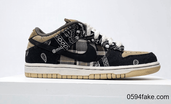 Travis Scott x Nike SB Dunk Low月底发售!细节满满! 货号:CT5053-001