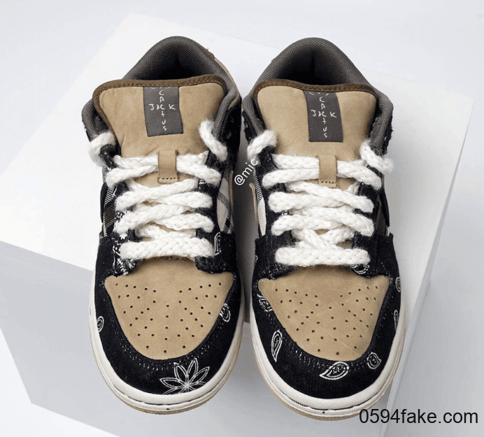 Travis Scott x Nike SB Dunk Low月底发售!细节满满! 货号:CT5053-001