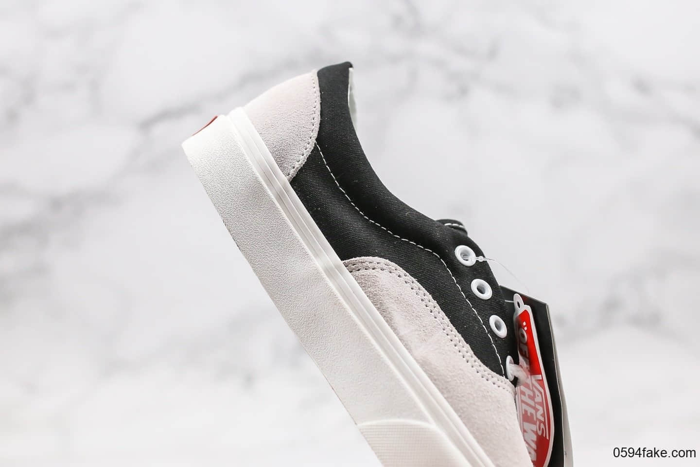 万斯Vans Era 95 DXF OG公司级版本高街风低帮安纳海姆黑白拼接原厂硫化内置钢印 货号:VN0A2RR1TIP