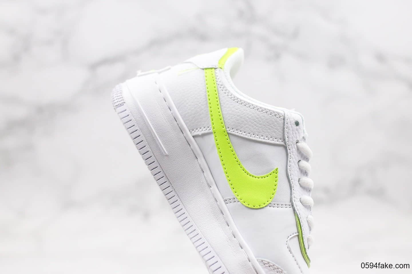 耐克Nike Air Force 1 Shadow纯原版本低帮空军一号马卡龙糖果白绿色原盒原标正确卡色 货号:CI0919-104