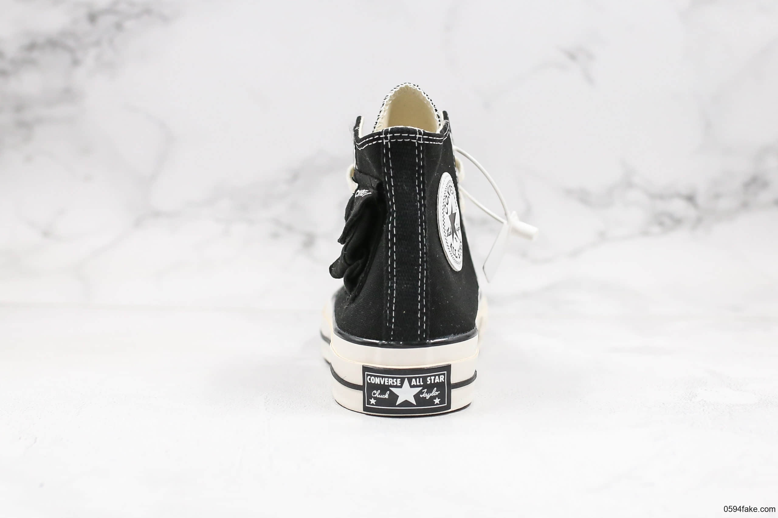 匡威Converse Chunk Taylor Side Pocket公司级版本高帮侧边黑白小口袋原厂硫化大底正确硅蓝软中底 货号:167044F