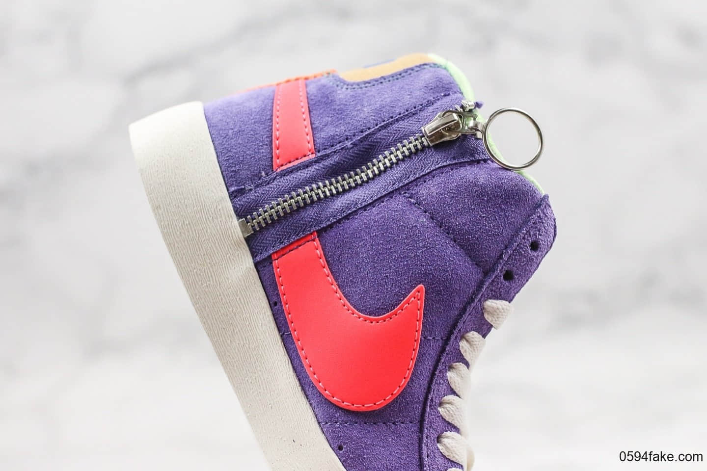 耐克Nike Blazer Mid纯原版本中帮开拓者马卡龙板鞋原档案数据开发原楦头纸板打造 货号：CQ7786-561