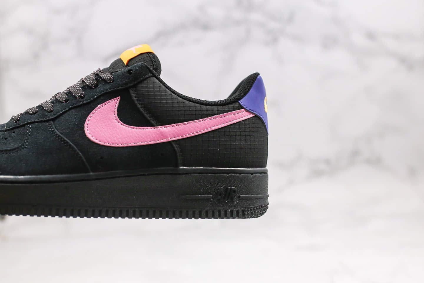 耐克Nike AIR FORCE 1 LV8 AF1 ACG纯原版本低帮空军一号鼠年限定黑粉配色内置全掌Sole气垫 货号：CD0887-001