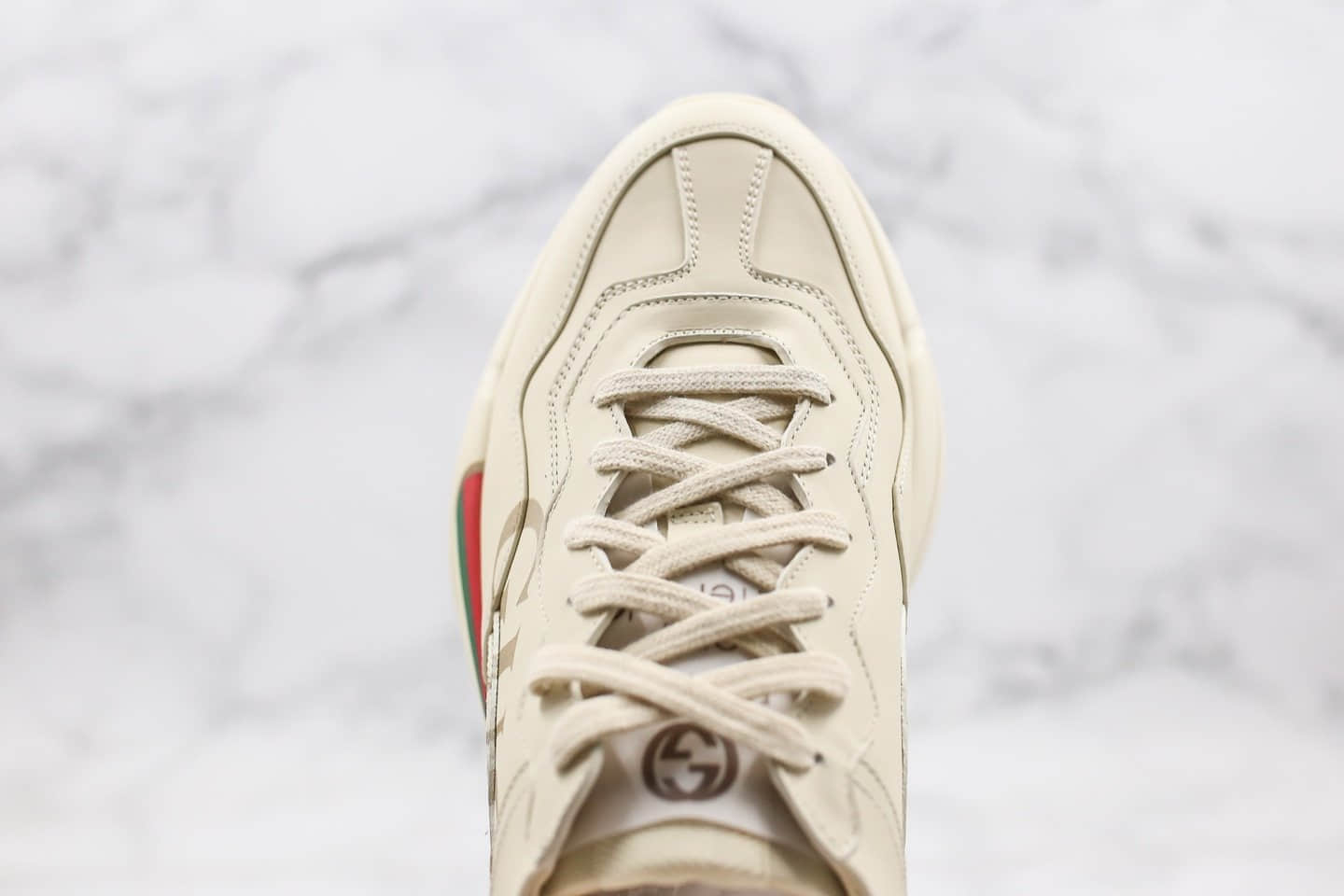 古驰Gucci Rhyton Vintage Trainer Sneaker纯原版本复古老爹鞋5D皮革角状一比一原材料打造内置防伪芯片