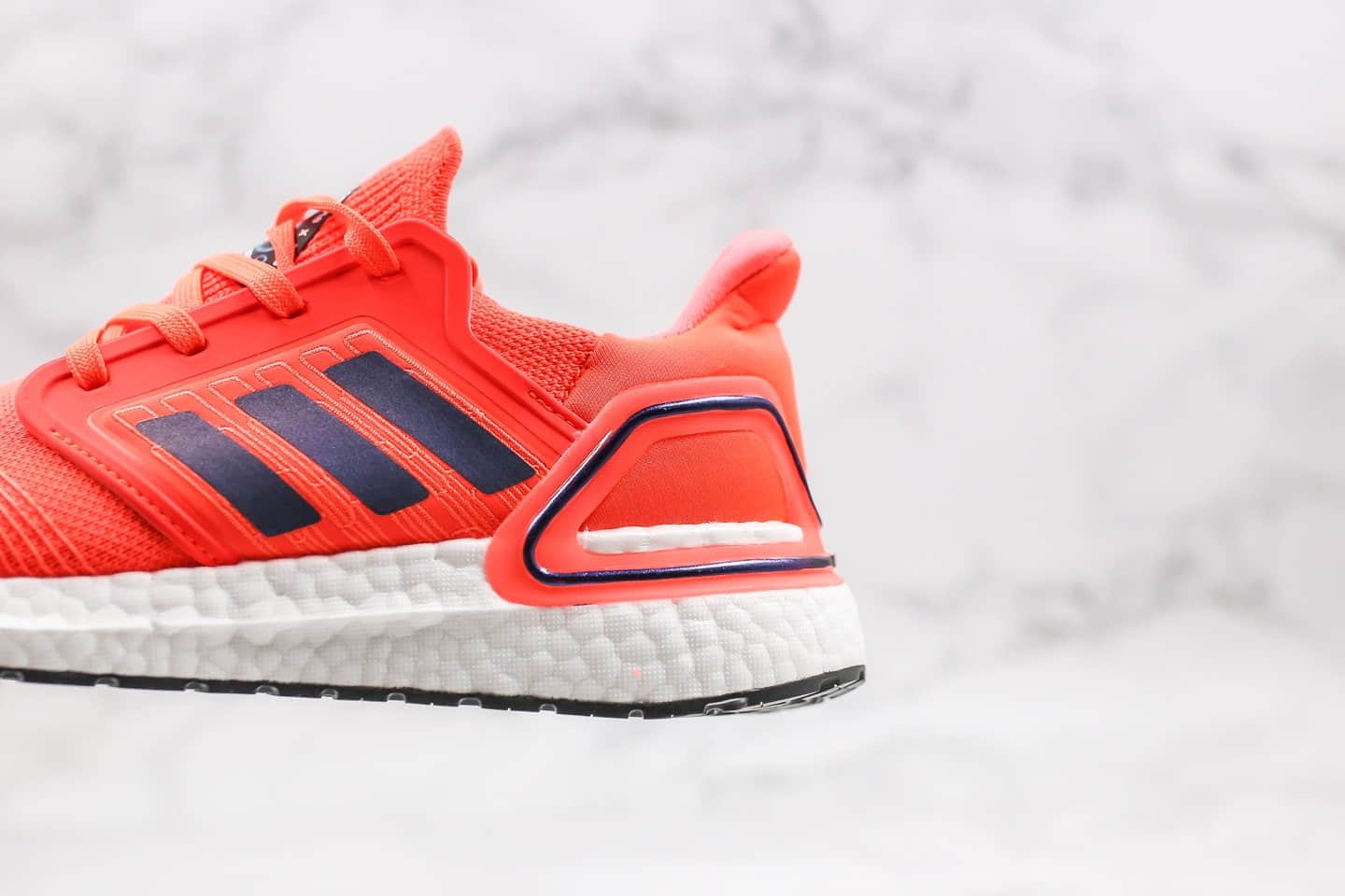 阿迪达斯Adidas Ultra Boost 20纯原版本爆米花跑鞋UB6.0荧光橙色原厂黑盒正确TPU支架 货号:FV8449