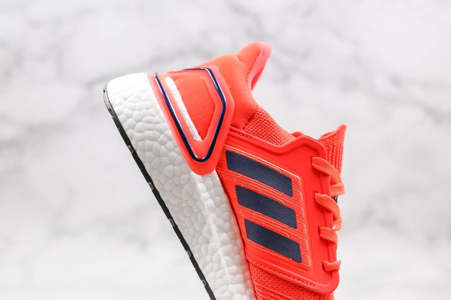 阿迪达斯Adidas Ultra Boost 20纯原版本爆米花跑鞋UB6.0荧光橙色原厂黑盒正确TPU支架 货号:FV8449