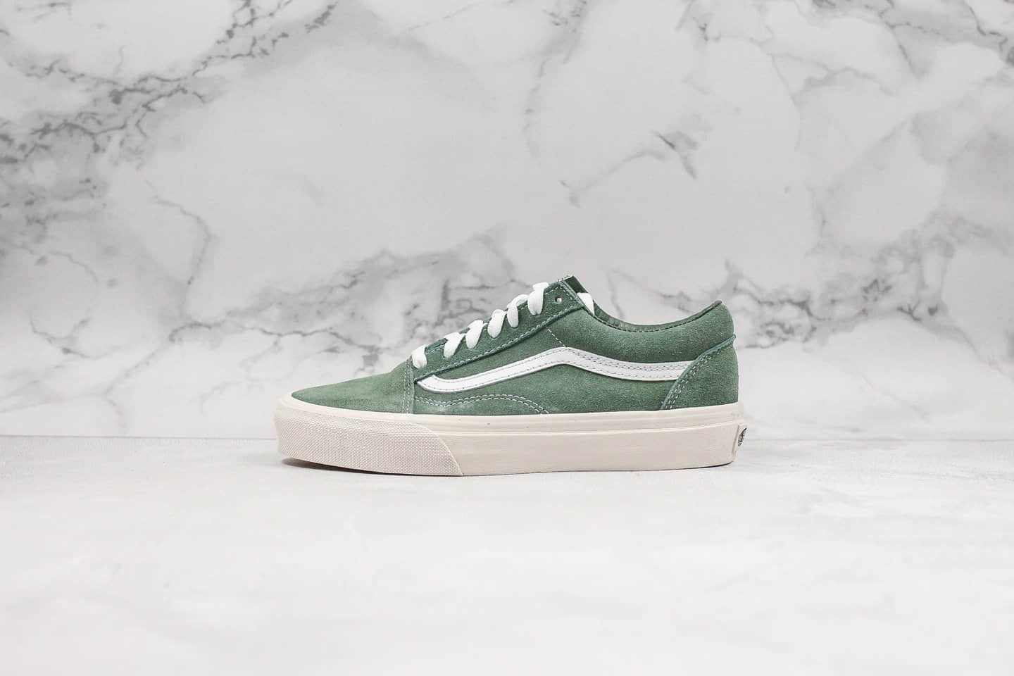 万斯Vans Sunde Sk8-Hi公司级版本低帮麂皮硫化板鞋橄榄绿配色原厂硫化工艺内置鞋盒钢印