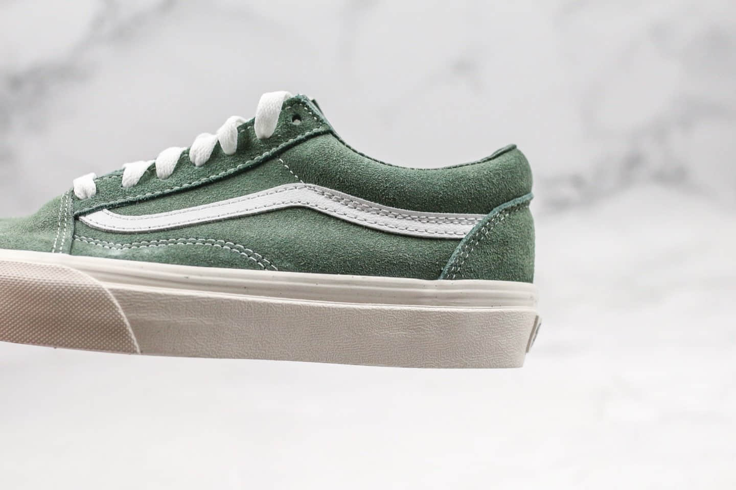 万斯Vans Sunde Sk8-Hi公司级版本低帮麂皮硫化板鞋橄榄绿配色原厂硫化工艺内置鞋盒钢印