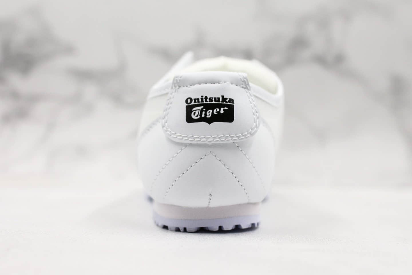 亚瑟士Asics Onitsuka Tiger Mexico 66公司级版本鬼冢虎低帮蝉翼半透明网纱白黑配色原厂大底原盒原标 货号:1183A261-100