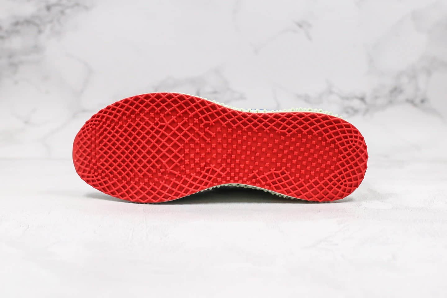 阿迪达斯Adidas Alphaedge 4D M纯原版本科技针织鞋面彩绘蓝绿色运动慢跑鞋原盒原标原档案数据开发 货号:FV5320