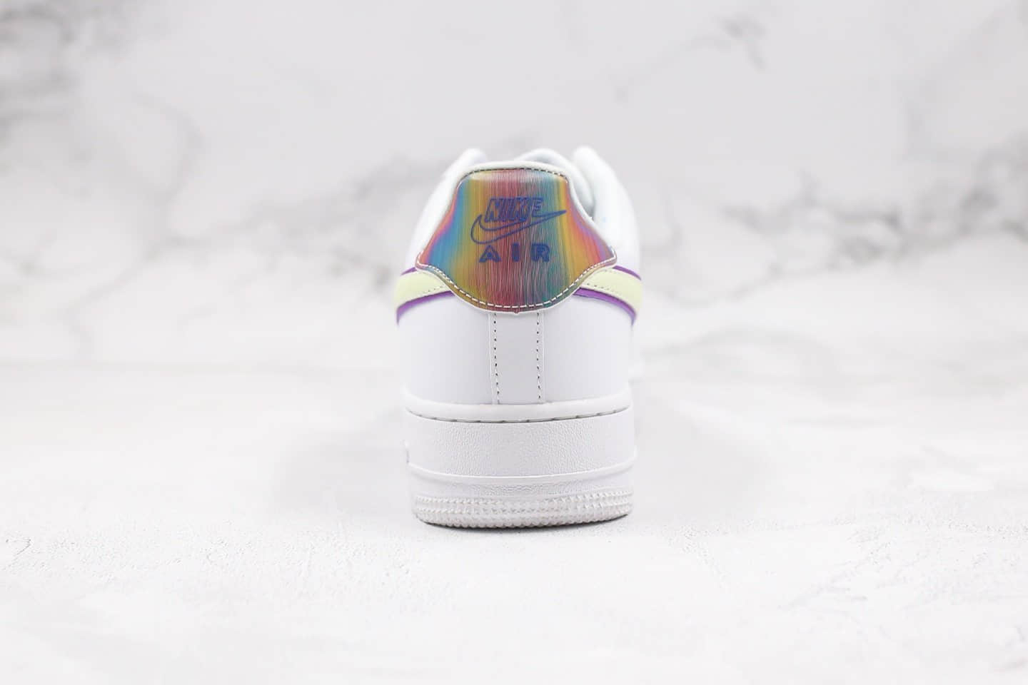 耐克Nike AIR FORC 1 07 PRM QS纯原版本低帮空军一号彩虹炫彩复活节配色内置气垫原盒原标 货号：CW0367-100